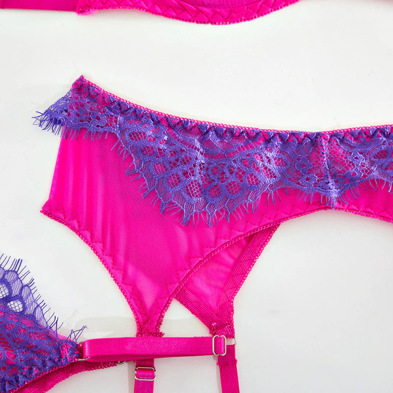 Bright Pink Purple Lingerie